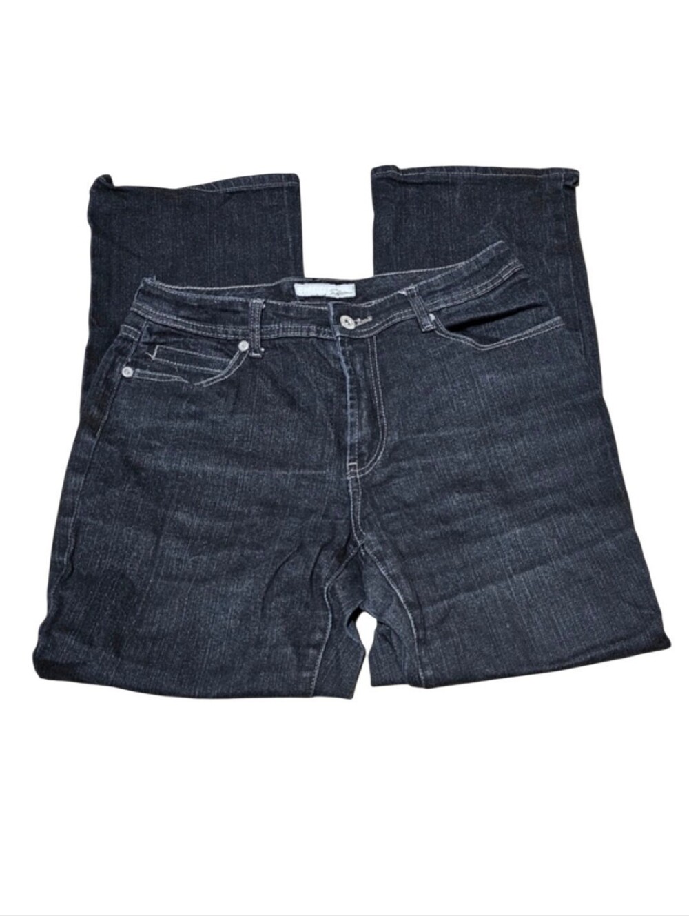 Like New Women's Chico's Platinum Black Denim Jeans